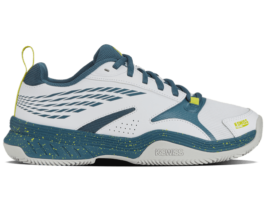 09084 - 163 - M | SPEEDEX PADEL | WHITE/INDIAN TEAL/EVENING PRIMROSE - K - Swiss US - FOOTWEAR