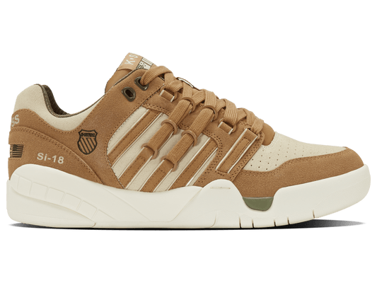 09440 - 276 - M | SI - 18 INTERNATIONAL SDE | INDIAN TAN/CREME BRULEE/BURNT OLIVE/SNOW WHITE - K - Swiss US - FOOTWEAR