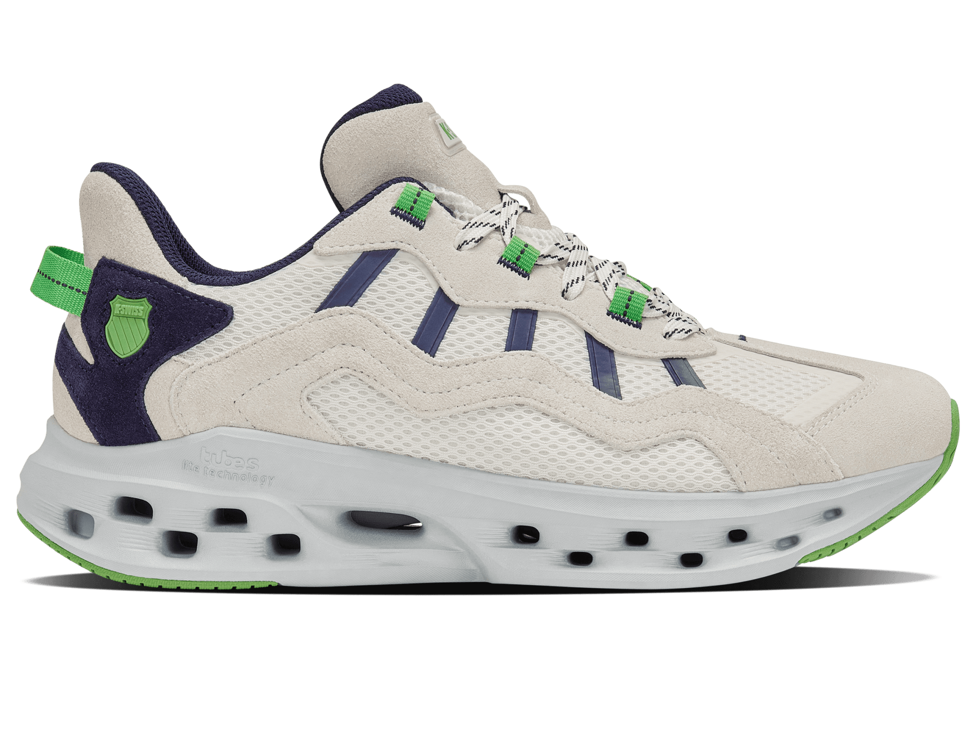 09445 - 138 - M | TUBES LITE RMX | BLANC/NAVAL ACADEMY/VIBRANT GREEN - K - Swiss US - FOOTWEAR