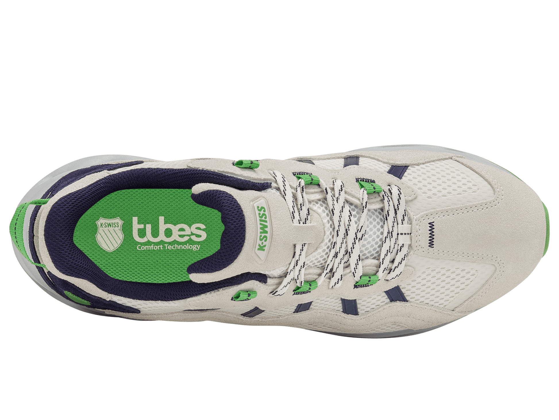 09445 - 138 - M | TUBES LITE RMX | BLANC/NAVAL ACADEMY/VIBRANT GREEN - K - Swiss US - FOOTWEAR