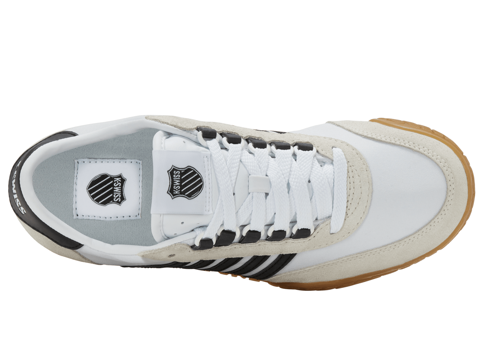 09463 - 168 - M | VINTAGE TRAINER T | WHITE/BLACK/GUM - K - Swiss US - FOOTWEAR
