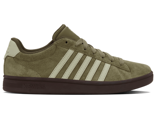09492 - 367 - M | COURT TIEBREAK II SDE | BURNT OLIVE/BLACK COFFEE/ALFALFA - K - Swiss US - FOOTWEAR