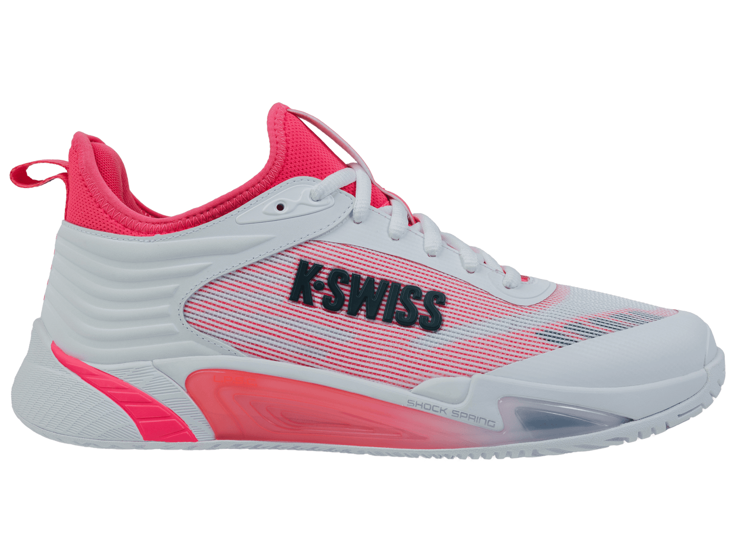 09494-106-M | HYPERCOURT PINNACLE | WHITE/NEON BLAZE/STARGAZER - K-Swiss US - FOOTWEAR
