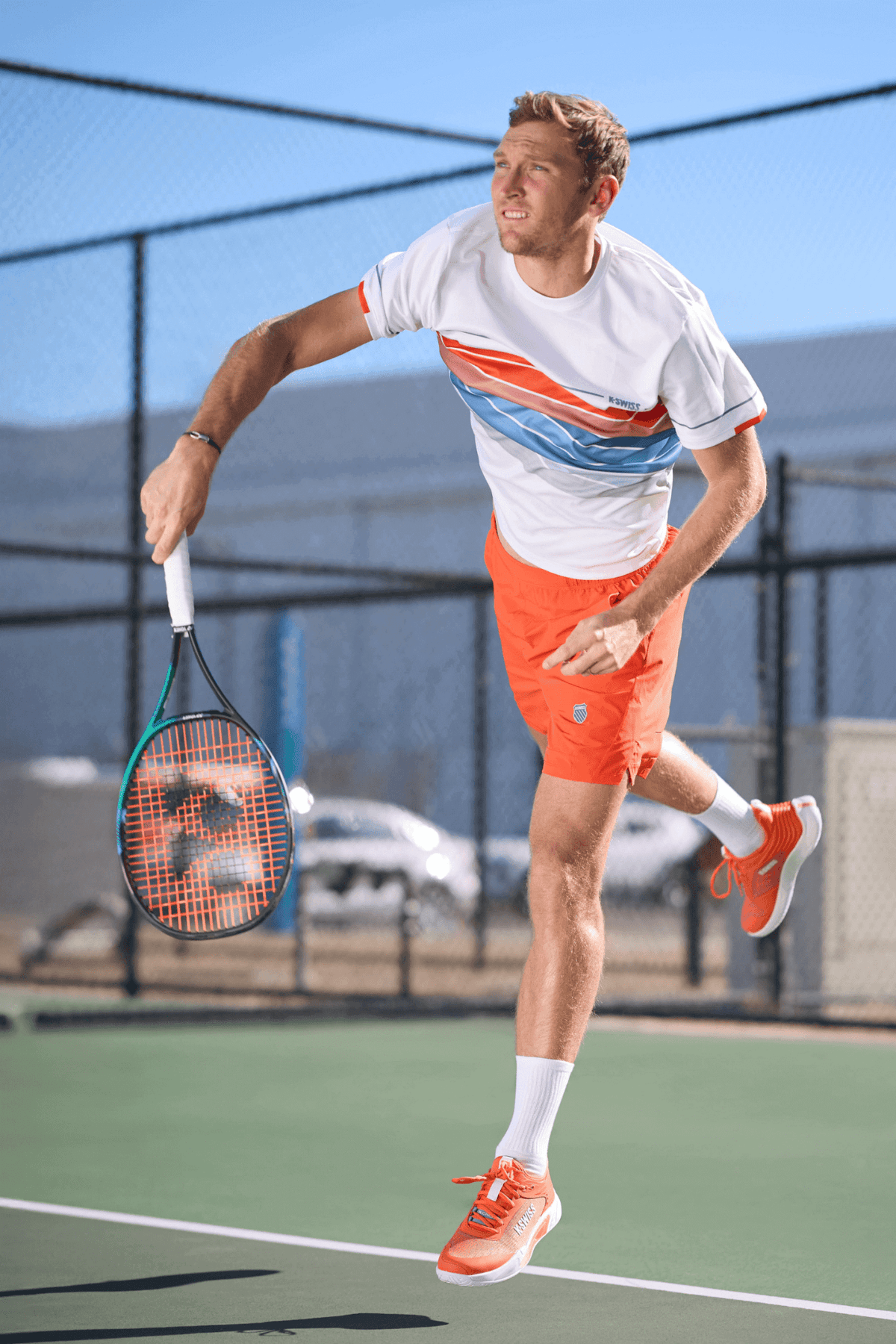 09494-841-M | HYPERCOURT PINNACLE | SCARLET IBIS/WHITE/INFINITY - K-Swiss US - FOOTWEAR