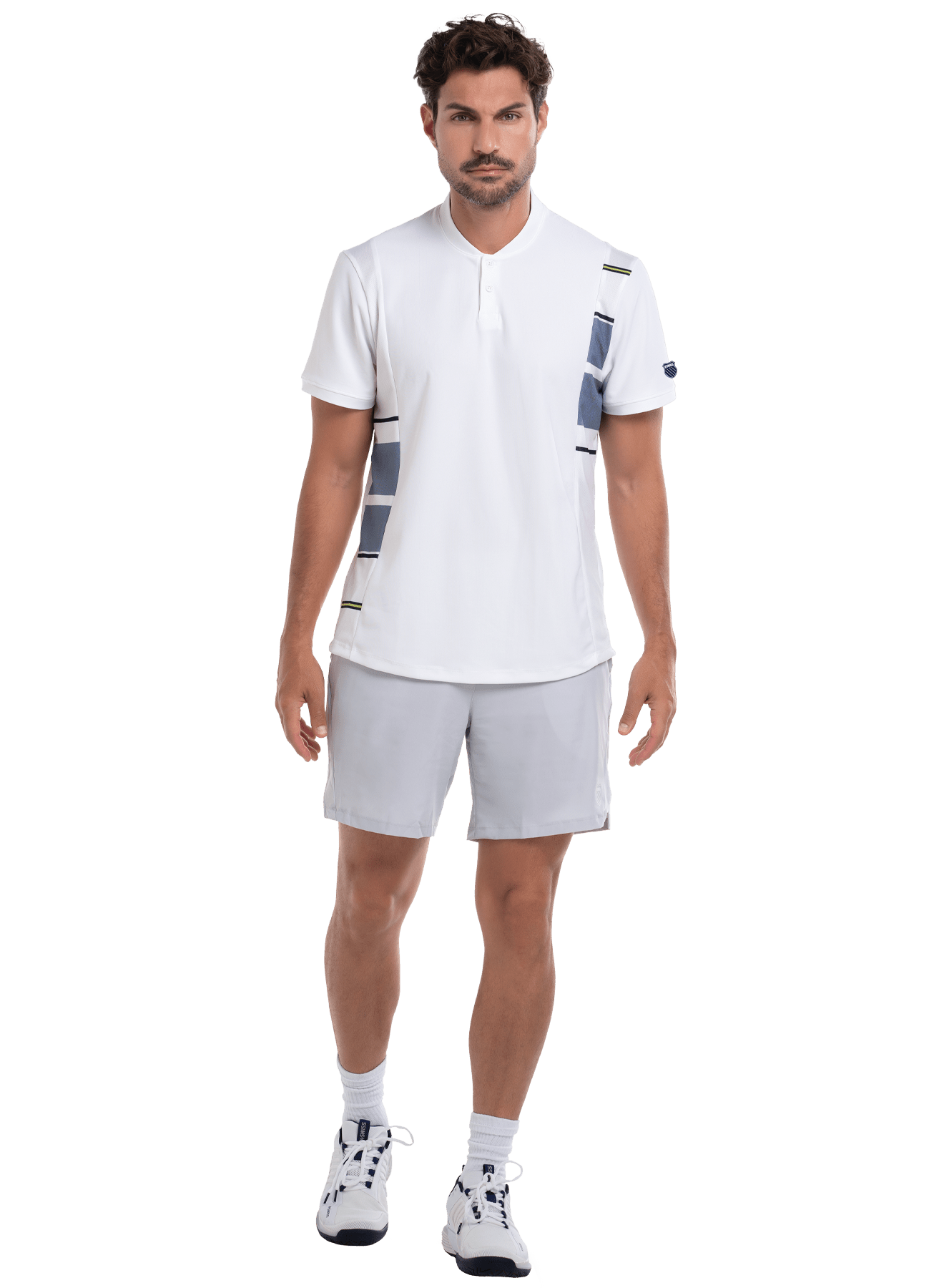 1010194 - 100 | ARISE HENLEY S/S | WHITE - K - Swiss US - APPAREL