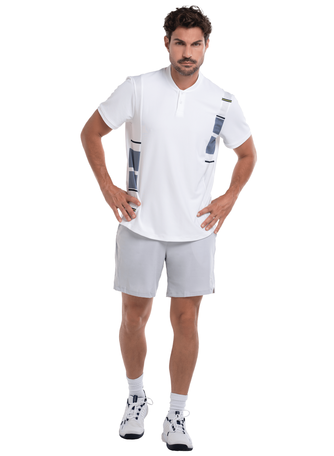 1010194 - 100 | ARISE HENLEY S/S | WHITE - K - Swiss US - APPAREL
