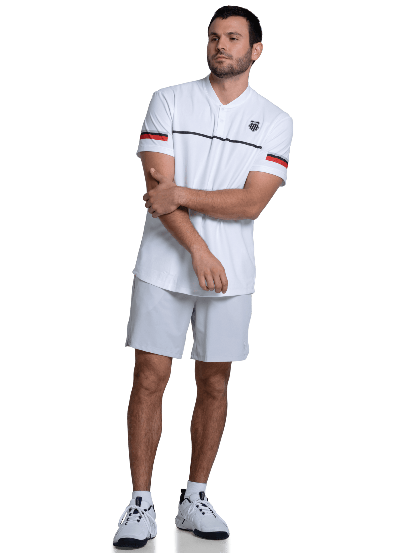 1010631 - 100 | BASELINE HENLEY S/S | WHITE - K - Swiss US - APPAREL