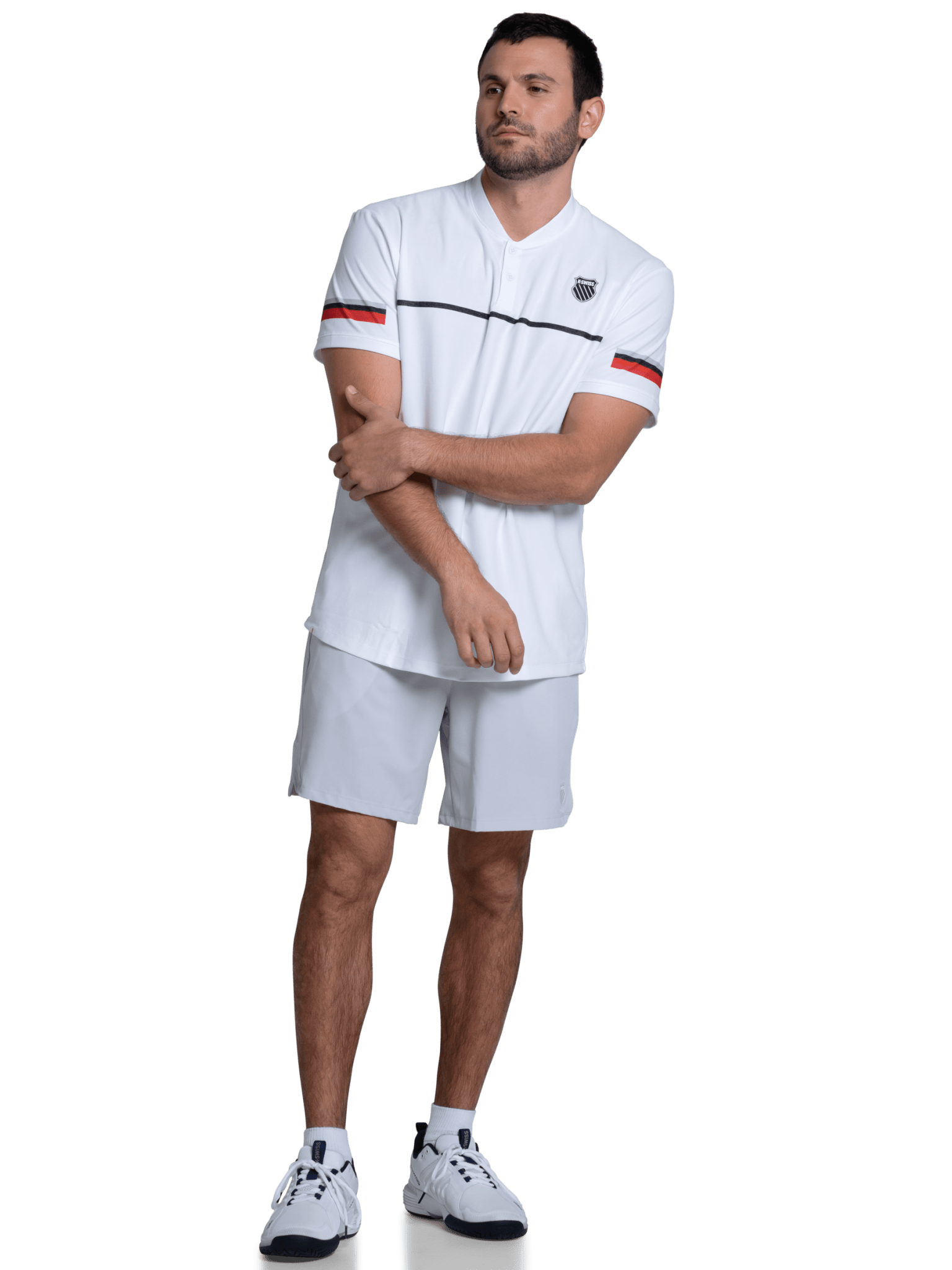 1010631 - 100 | BASELINE HENLEY S/S | WHITE - K - Swiss US - APPAREL