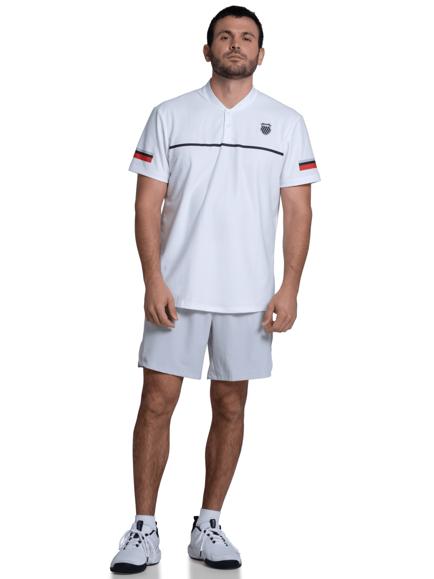 1010631 - 100 | BASELINE HENLEY S/S | WHITE - K - Swiss US - APPAREL
