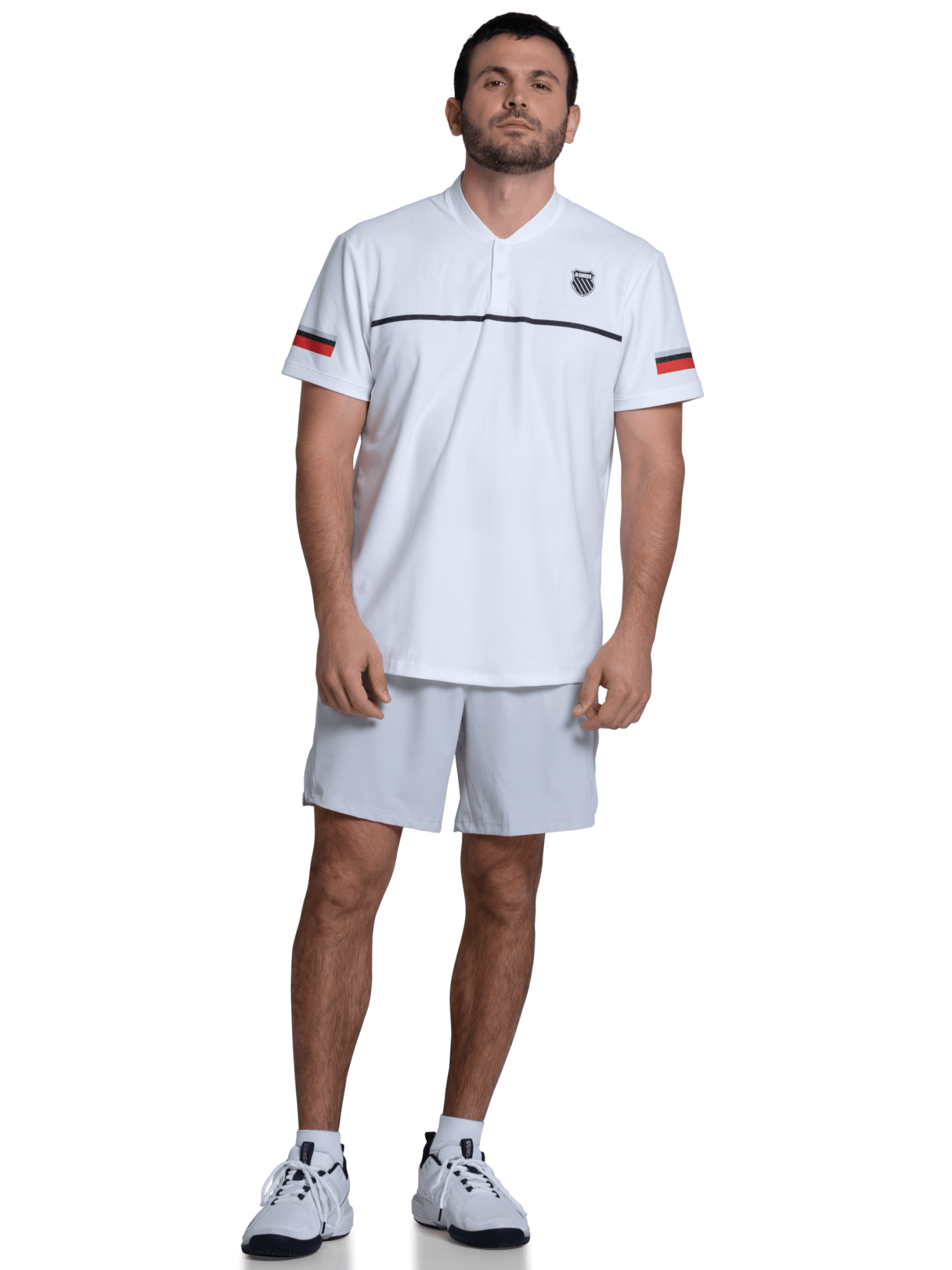 1010631 - 100 | BASELINE HENLEY S/S | WHITE - K - Swiss US - APPAREL