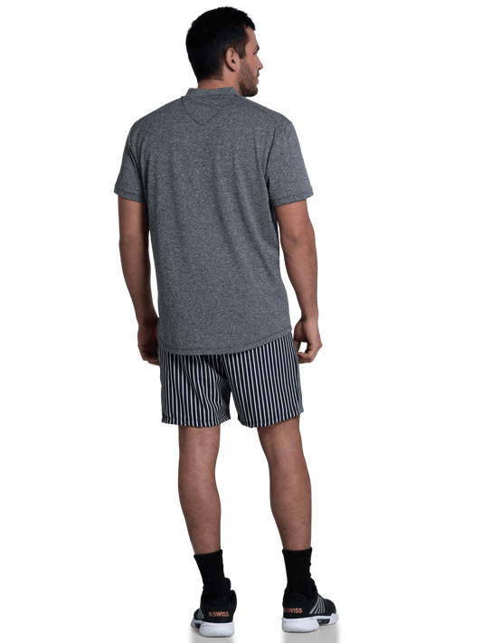1010644 - 008 | HEATHER HENLEY S/S | GRAY - K - Swiss US - APPAREL