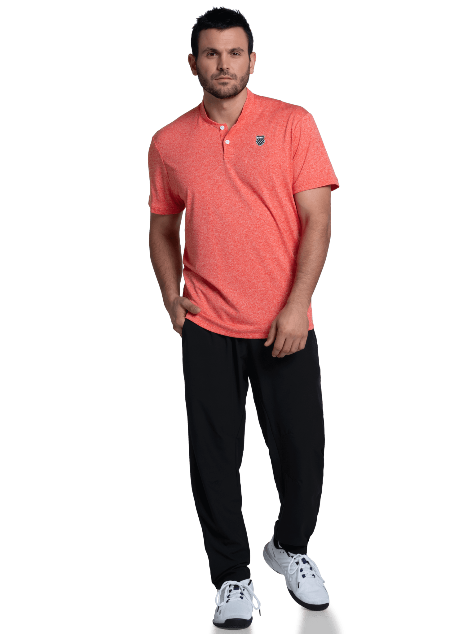 1010644 - 812 | HEATHER HENLEY S/S | MARTIAN RED - K - Swiss US - APPAREL