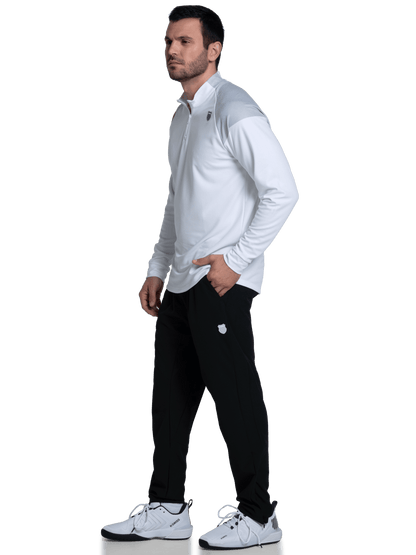 1010651 - 100 | SIDELINE 1/4 ZIP L/S | WHITE - K - Swiss US - APPAREL
