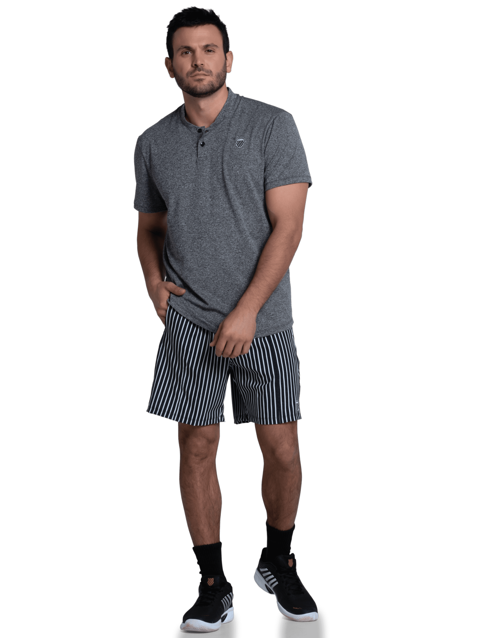 1010653 - 008 | SIDELINE SHORT 7" | BLK - K - Swiss US - APPAREL
