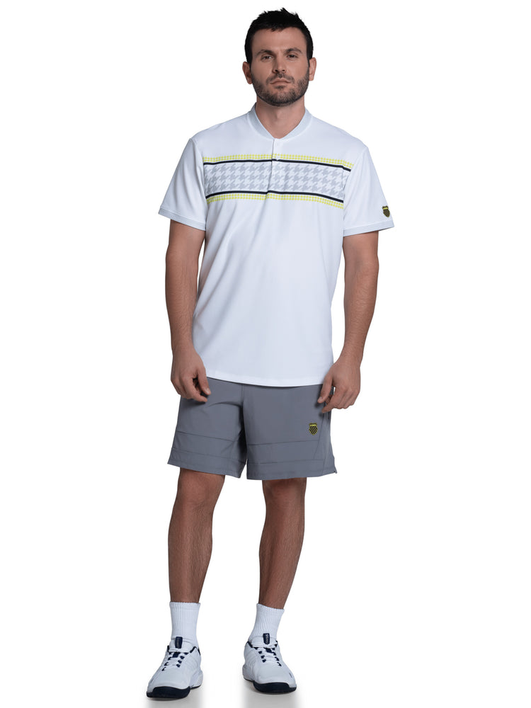 1010655-395 | STRIKE HENLEY S/S | WHITE/KIWI