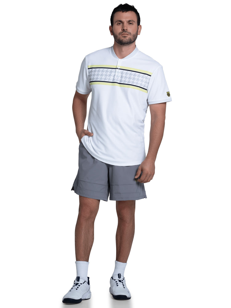 1010655-395 | STRIKE HENLEY S/S | WHITE/KIWI