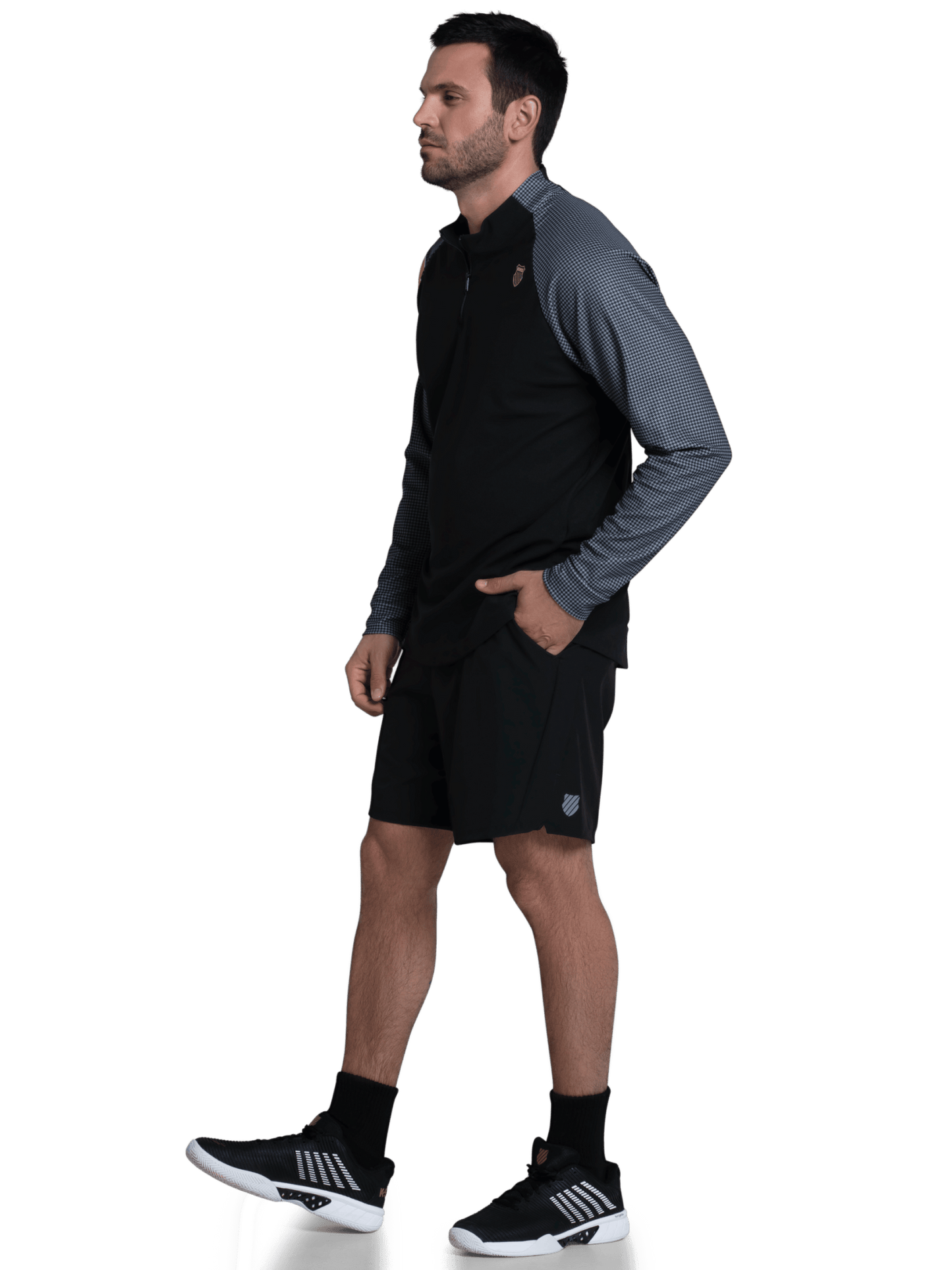 1010656 - 008 | STRIKER 1/4 ZIP L/S - K - Swiss US - APPAREL