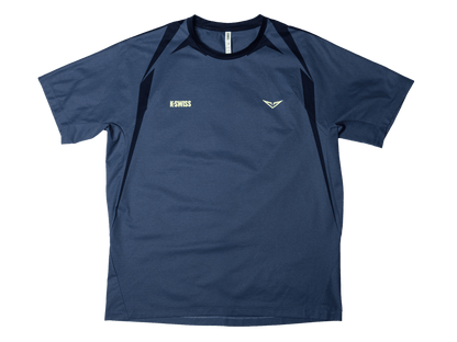 1012020 - 417 | RUBLEV US OPEN SHIRT | BLUE/YELLOW - K - Swiss US - APPAREL