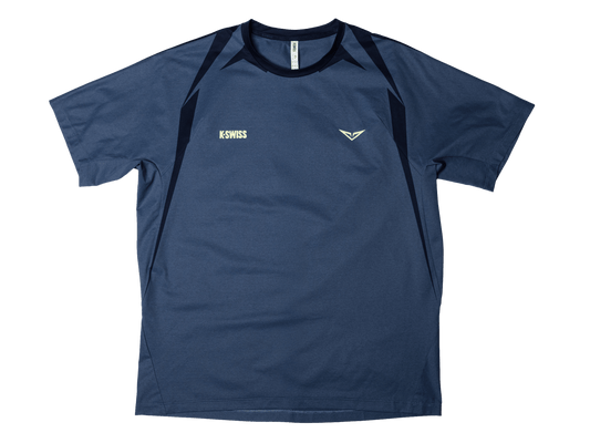 1012020 - 417 | RUBLEV US OPEN SHIRT | BLUE/YELLOW - K - Swiss US - APPAREL