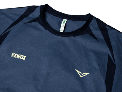 1012020 - 417 | RUBLEV US OPEN SHIRT | BLUE/YELLOW - K - Swiss US - APPAREL
