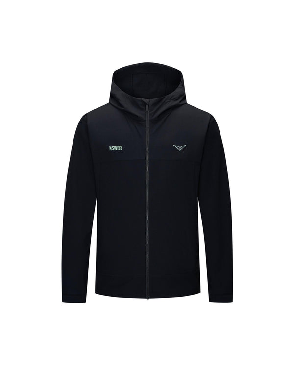 1013347 - 008 | K - SWISS X ANDREY RUBLEV MEN'S LOOSE FIT JACKET | BLACK - K - Swiss US - APPAREL