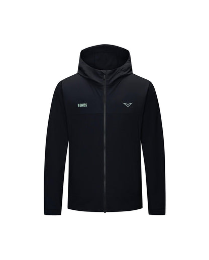 1013347 - 008 | K - SWISS X ANDREY RUBLEV MEN'S LOOSE FIT JACKET | BLACK - K - Swiss US - APPAREL