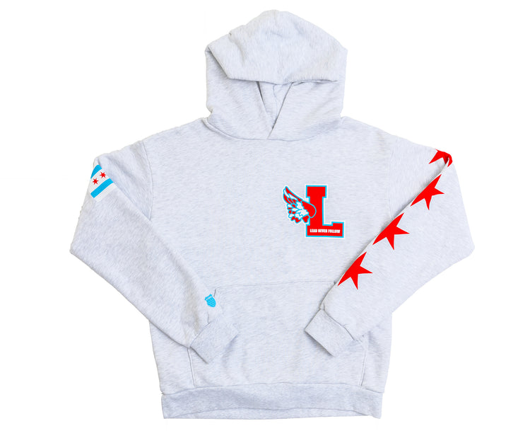 10757-034 | LEADERS X K-SWISS WARM UP HOODIE | HEATHER GREY