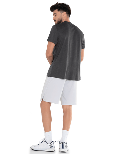 107700 - 077 | LUXE TECH CREW | HEATHER BLACK - K - Swiss US - APPAREL