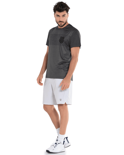 107700 - 077 | LUXE TECH CREW | HEATHER BLACK - K - Swiss US - APPAREL