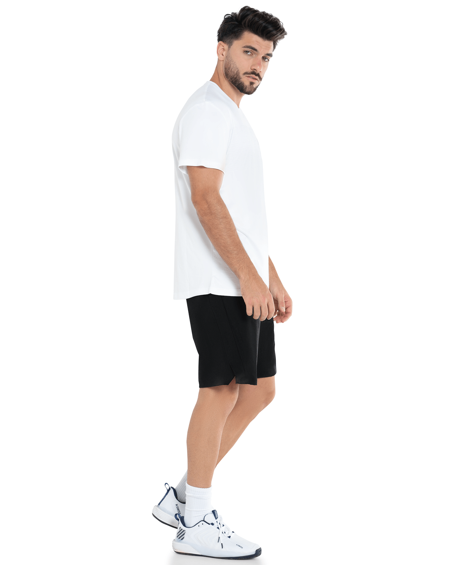 107700 - 100 | LUXE TECH CREW | WHITE - K - Swiss US - APPAREL
