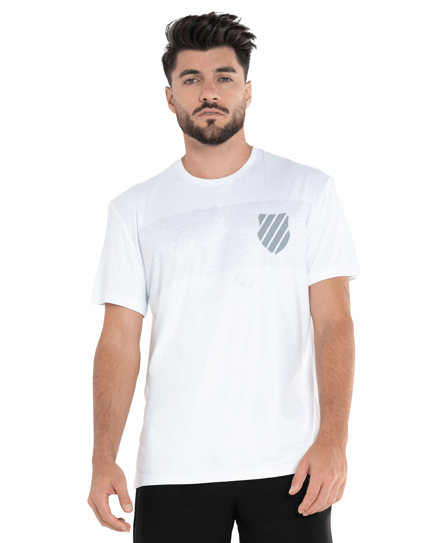 107700 - 100 | LUXE TECH CREW | WHITE - K - Swiss US - APPAREL