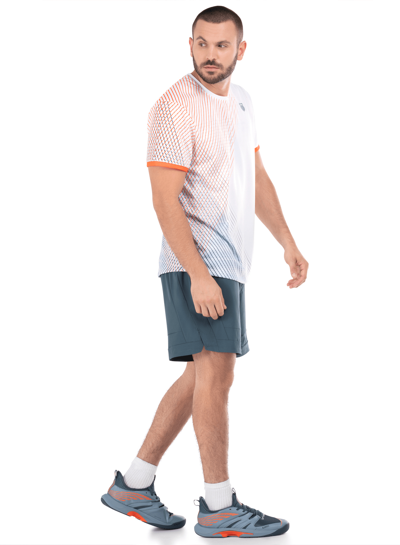 109108 - 100 | ORION STRIPE S/S | WHITE - K - Swiss US - APPAREL