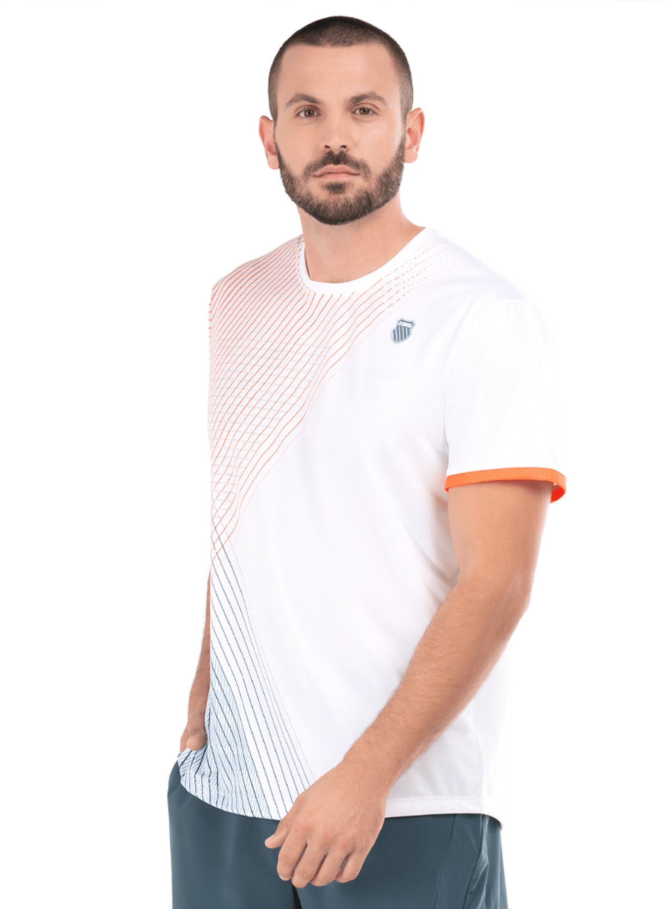 109108 - 100 | ORION STRIPE S/S | WHITE - K - Swiss US - APPAREL