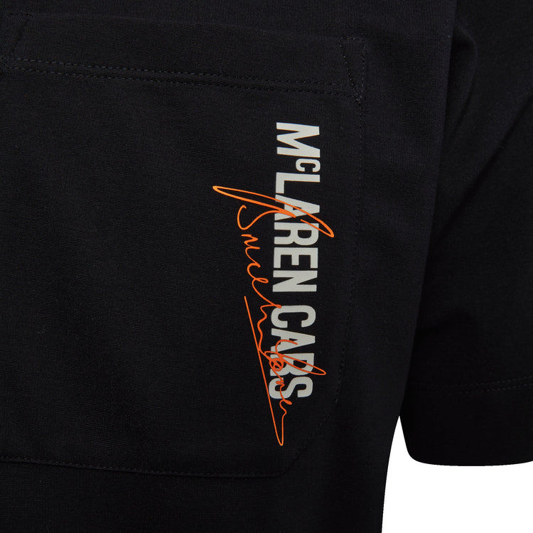 109355-008 | MCLAREN F1 TEAM CARS POCKET TEE | BLACK