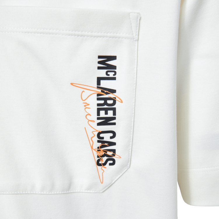109355-156 | MCLAREN F1 TEAM CARS POCKET TEE | WHITE