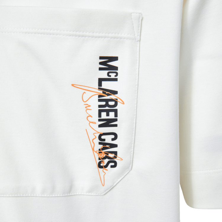 109355-156 | MCLAREN CARS POCKET TEE | WHITE