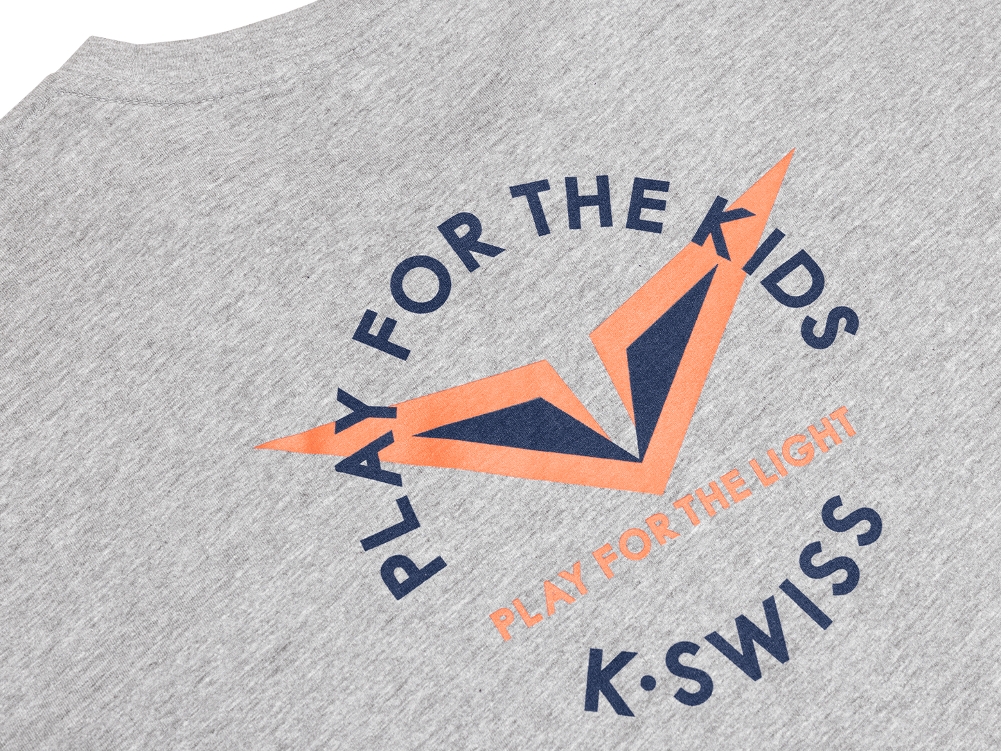 1712476 - 003 | RUBLEV PLAY FOR THE LIGHT TEE | ATHLETIC HEATHER - K - Swiss US - APPAREL