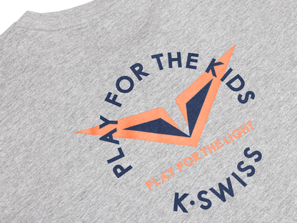 1712476 - 003 | RUBLEV PLAY FOR THE LIGHT TEE | ATHLETIC HEATHER - K - Swiss US - APPAREL