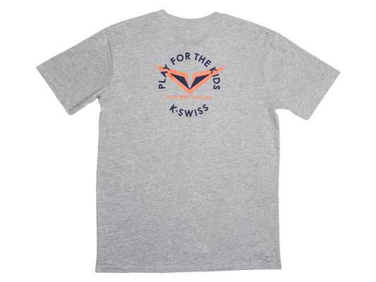 1712476 - 003 | RUBLEV PLAY FOR THE LIGHT TEE | ATHLETIC HEATHER - K - Swiss US - APPAREL