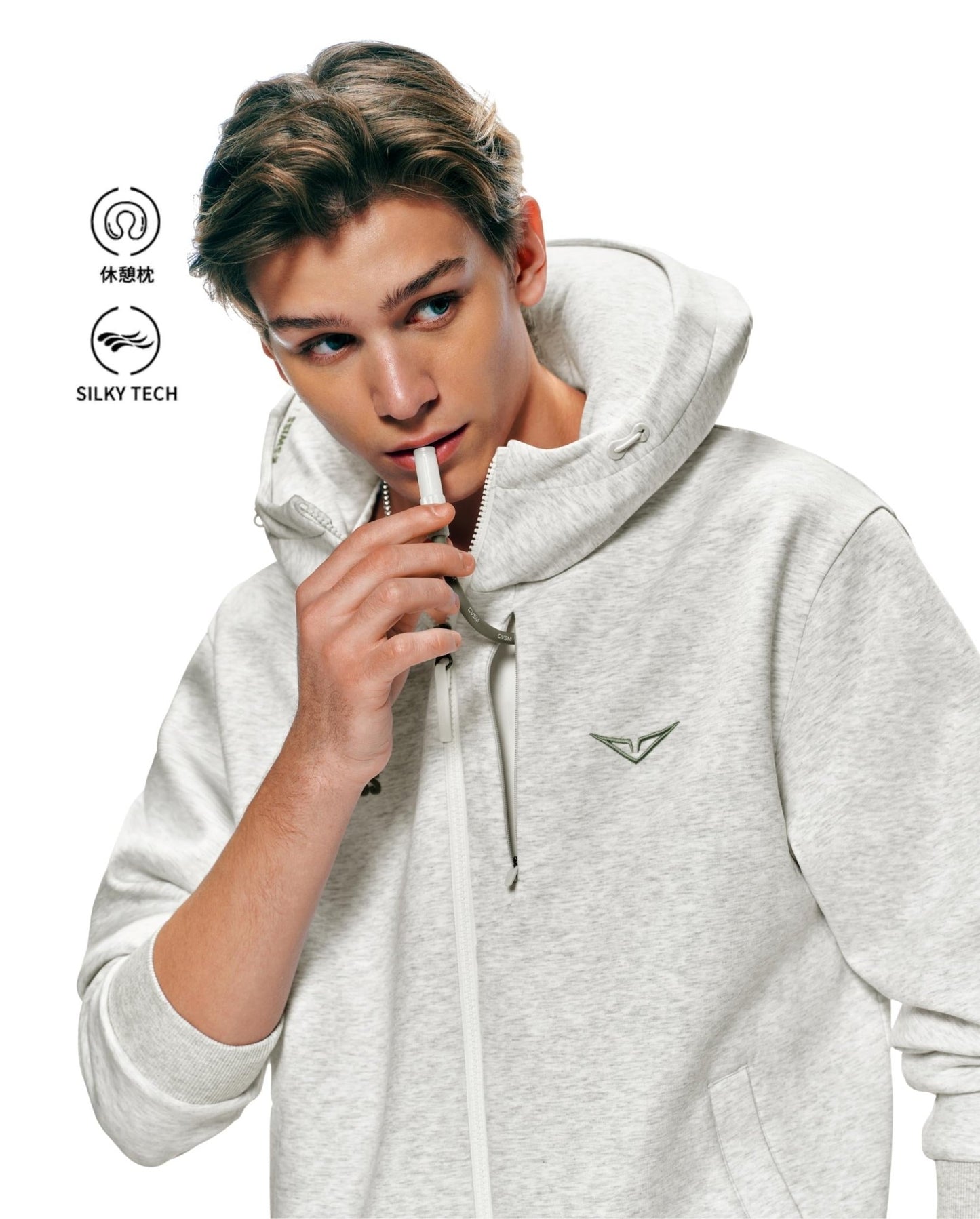 1713349 - 099 | K - SWISS X ANDREY RUBLEV UNISEX KUBE HOODED JACKET | GREY - K - Swiss US - APPAREL