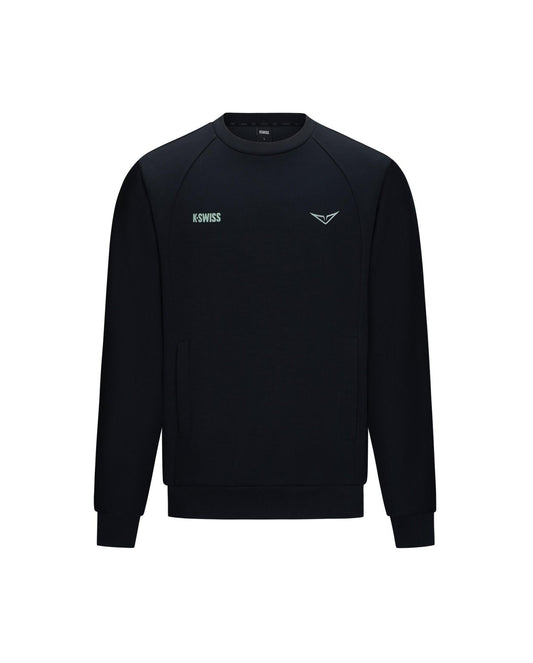 1713350 - 008 | K - SWISS X ANDREY RUBLEV UNISEX LOGO SWEATSHIRT | BLACK - K - Swiss US - APPAREL