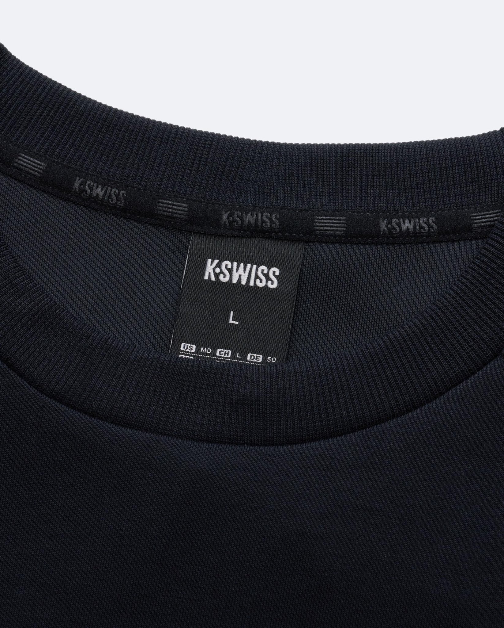 1713350 - 008 | K - SWISS X ANDREY RUBLEV UNISEX LOGO SWEATSHIRT | BLACK - K - Swiss US - APPAREL