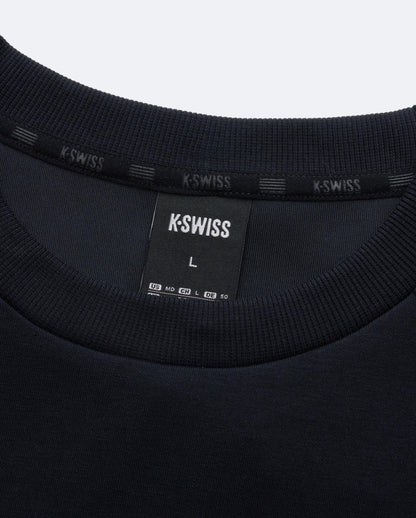 1713350 - 008 | K - SWISS X ANDREY RUBLEV UNISEX LOGO SWEATSHIRT | BLACK - K - Swiss US - APPAREL