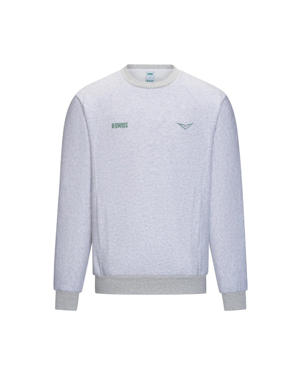 1713350 - 099 | K - SWISS X ANDREY RUBLEV UNISEX LOGO SWEATSHIRT | GREY - K - Swiss US - APPAREL