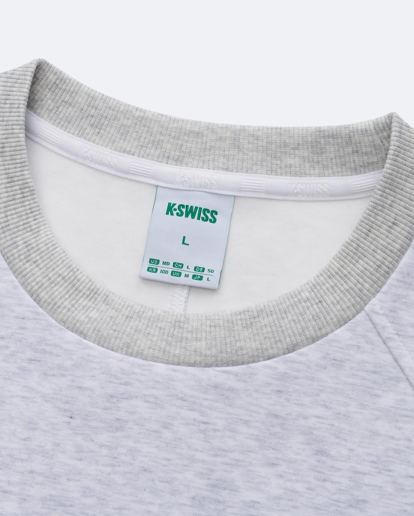 1713350 - 099 | K - SWISS X ANDREY RUBLEV UNISEX LOGO SWEATSHIRT | GREY - K - Swiss US - APPAREL