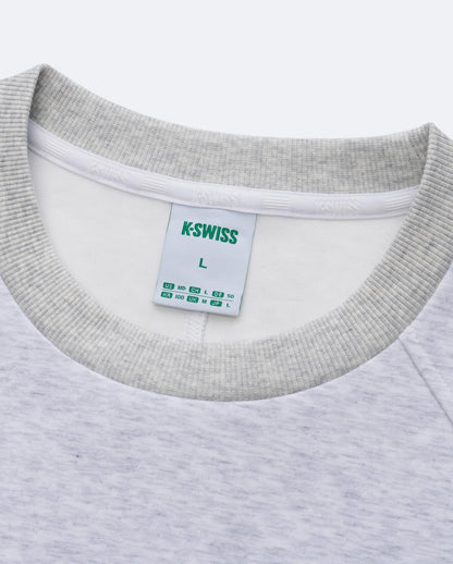 1713350 - 099 | K - SWISS X ANDREY RUBLEV UNISEX LOGO SWEATSHIRT | GREY - K - Swiss US - APPAREL