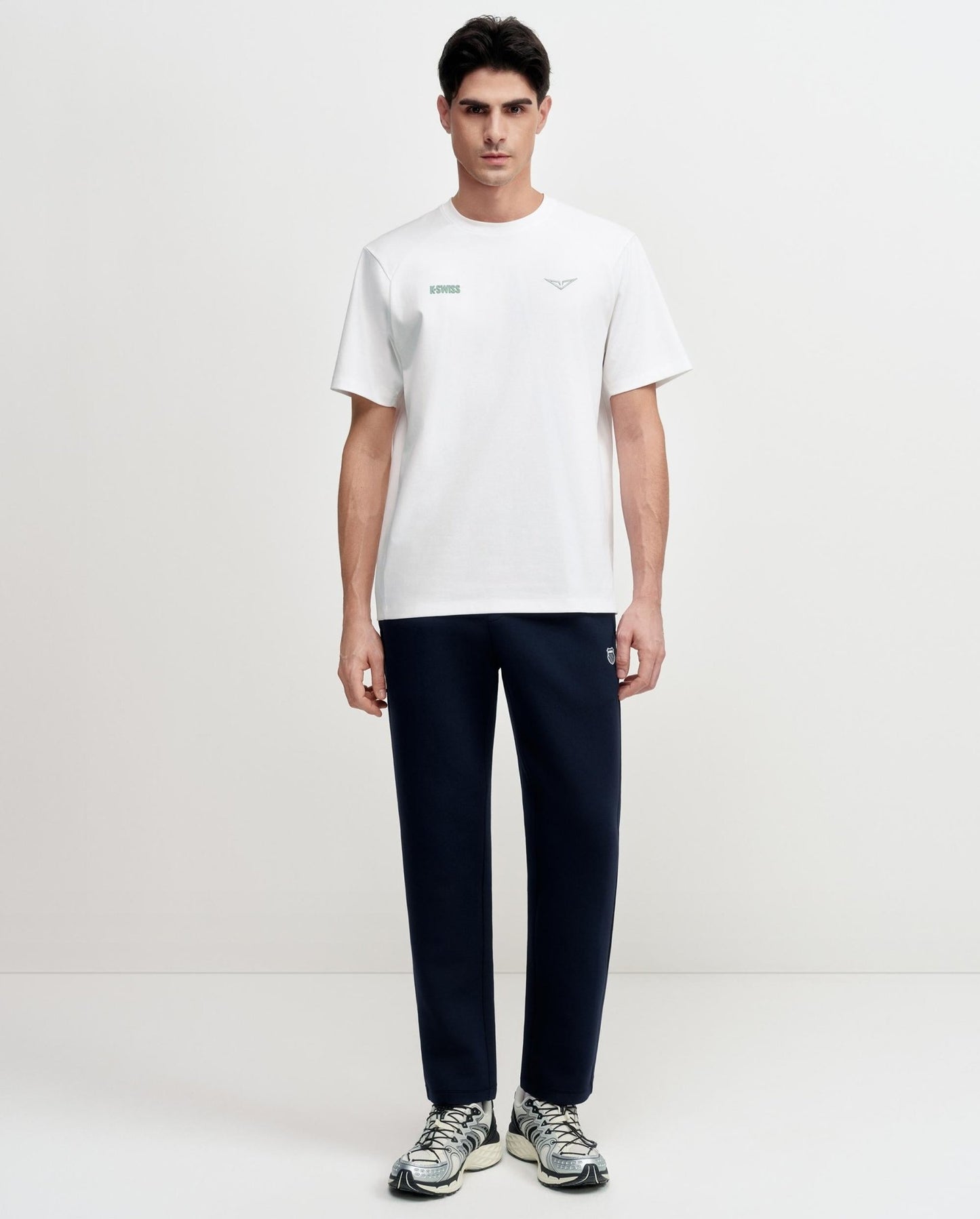 1713352 - 101 | K - SWISS X ANDREY RUBLEV UNISEX LOOSE FIT T - SHIRT | WHITE - K - Swiss US - APPAREL