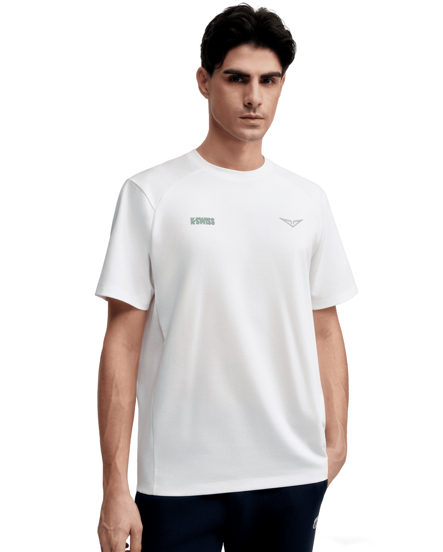 1713352 - 101 | K - SWISS X ANDREY RUBLEV UNISEX LOOSE FIT T - SHIRT | WHITE - K - Swiss US - APPAREL