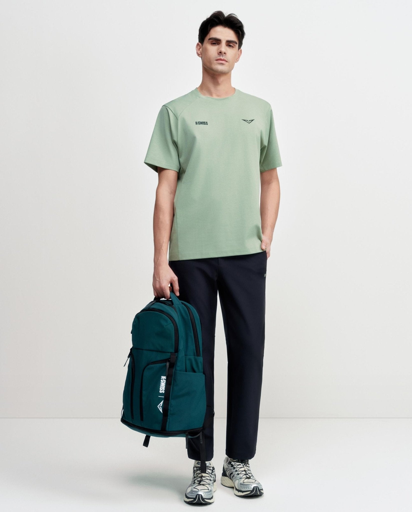 1713352 - 207 | K - SWISS X ANDREY RUBLEV UNISEX LOOSE FIT T - SHIRT | KHAKI - K - Swiss US - APPAREL
