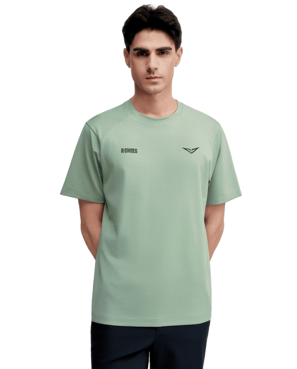 1713352 - 207 | K - SWISS X ANDREY RUBLEV UNISEX LOOSE FIT T - SHIRT | KHAKI - K - Swiss US - APPAREL